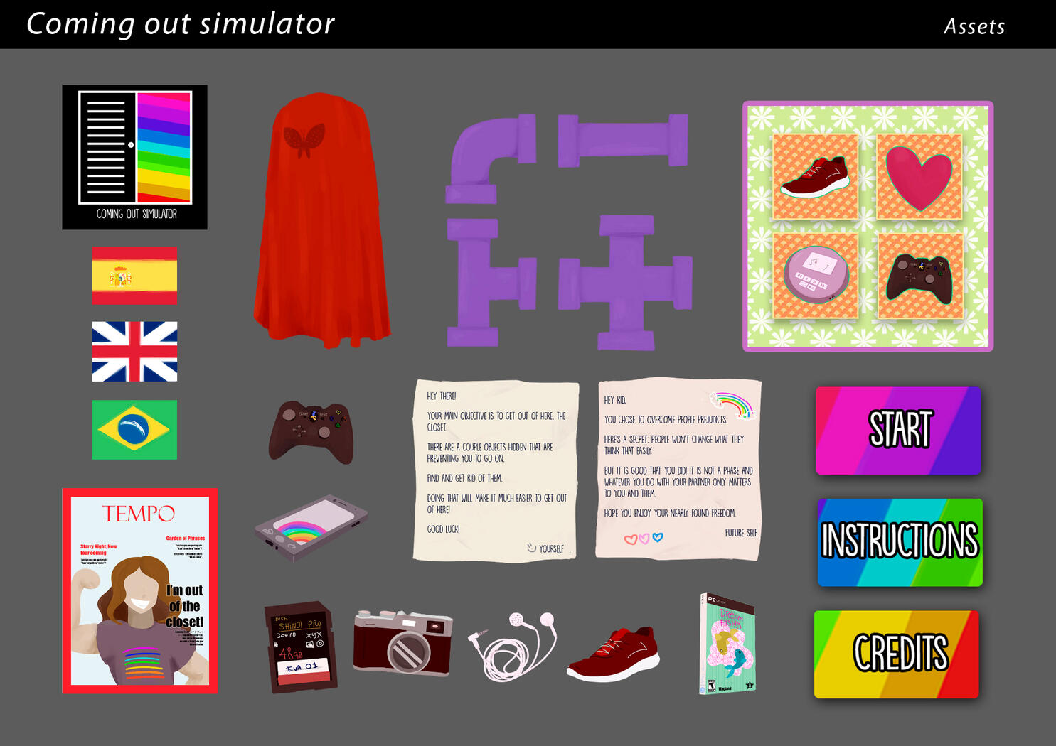 Main Menu Coming Out Sim